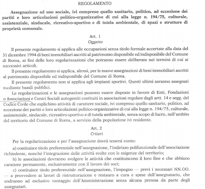 delibera 140 delibera 26 sfratto associazioni - 1