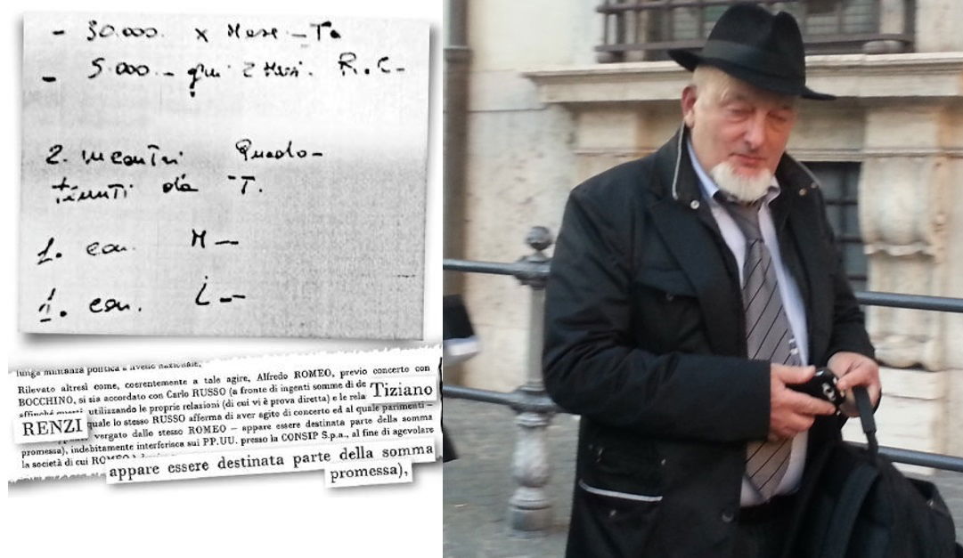pizzino tiziano renzi 30000 euro