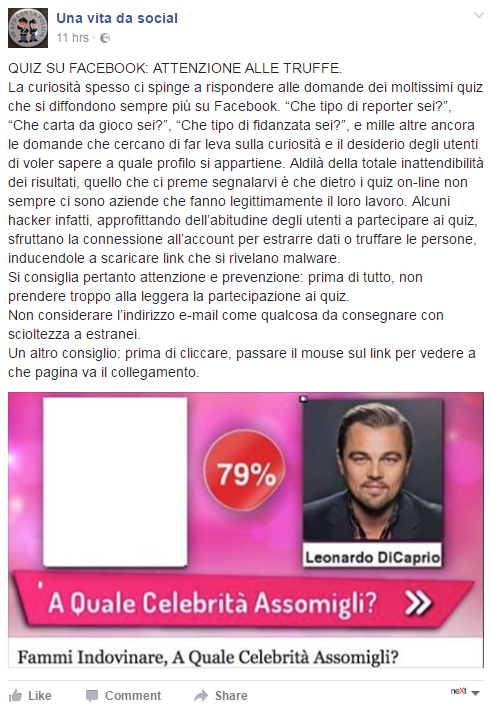 quiz facebook truffe hacker - 1