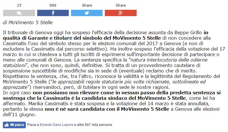 beppe grillo marika cassimatis
