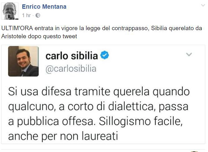 enrico mentana carlo sibilia