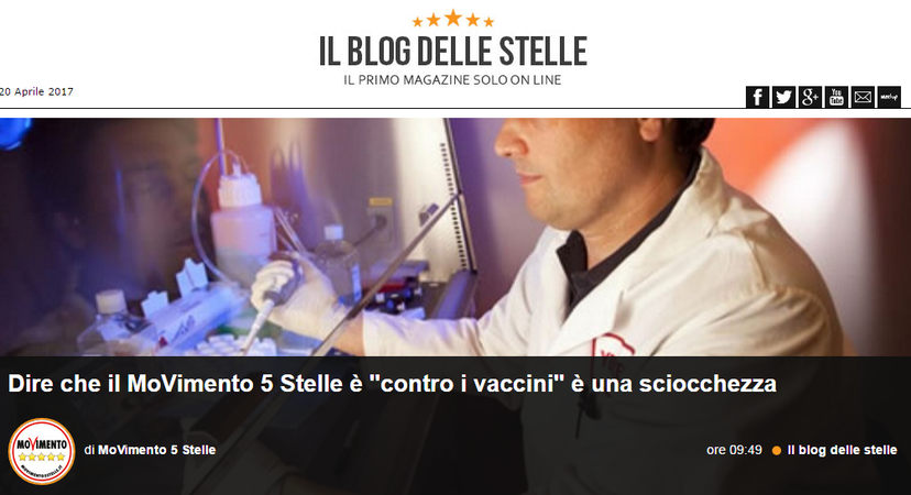 Mario Conca: il consigliere M5S e il convegno sui vaccini annullato article-post