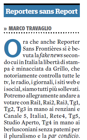 marco travaglio classifica reporter sans frontieres 2017 - 1