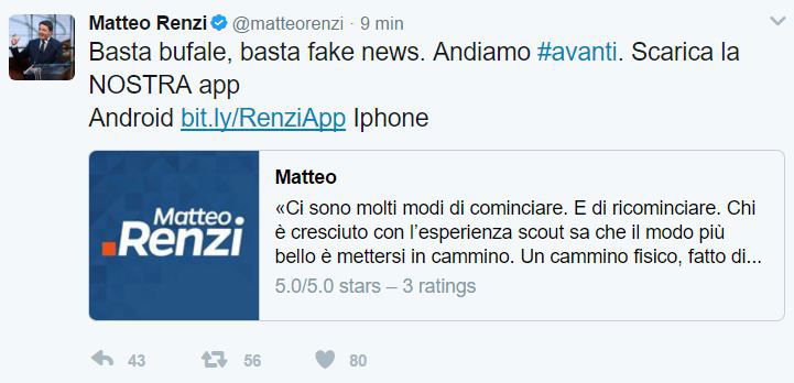 matteo renzi app