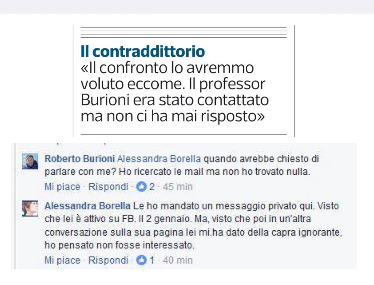 Come Alessandra Borella di Report ha contattato Roberto Burioni article-post