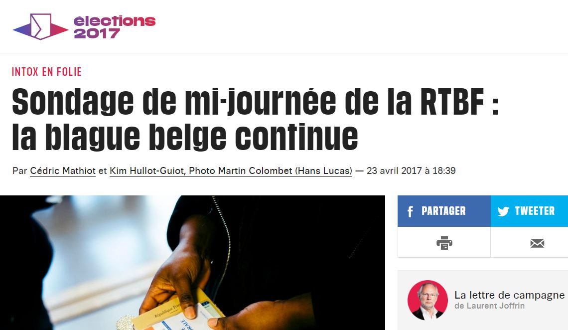 Il sondaggio dell'ultima ora sulle elezioni in Francia (è uno scherzo?) article-post
