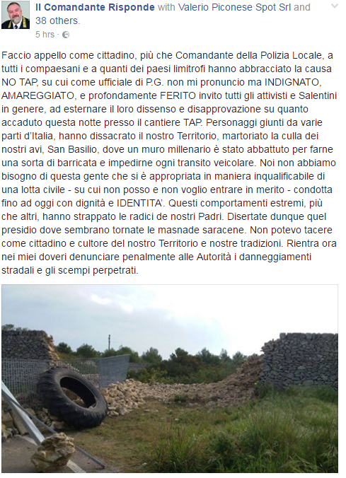 tap no tap vigili melendugno appello - 7