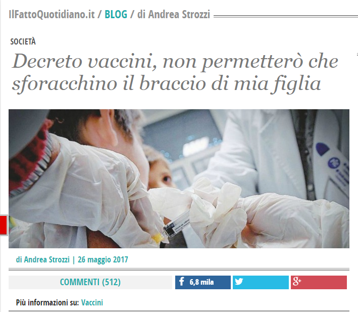 fatto quotidiano vaccini blog - 2