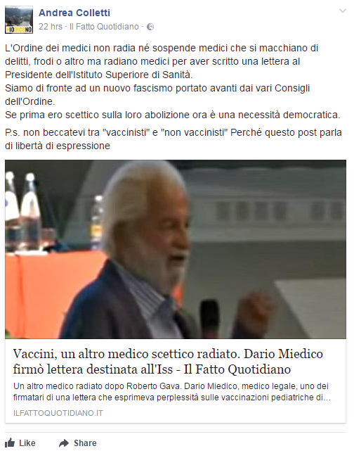 m5s decreto vaccini andrea colletti - 5