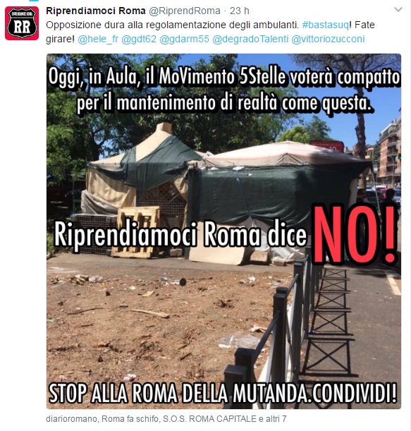m5s tredicine regolamento commercio roma ambulanti - 4