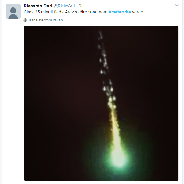meteorite verde bolide 30 maggio 2017 - 6