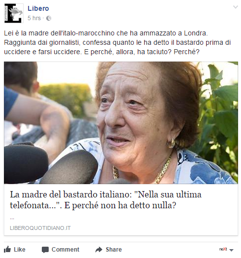 Valeria Collina Khadija madre terrorista londra italiano - 4