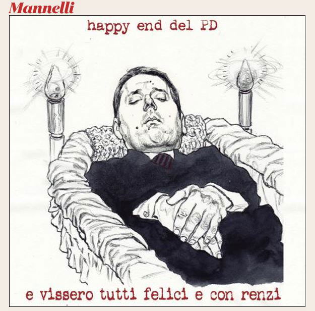 La vignetta di Riccardo Mannelli sul Fatto che non è piaciuta a Matteo Renzi News article-post
