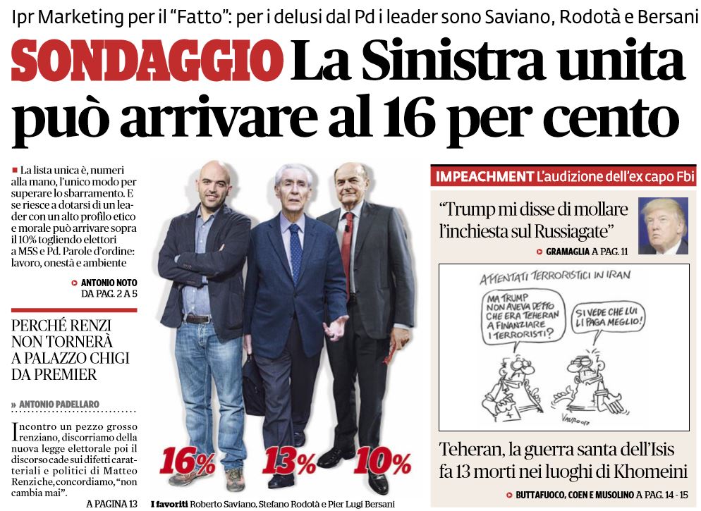 «La Sinistra unita può arrivare al 16%» article-post