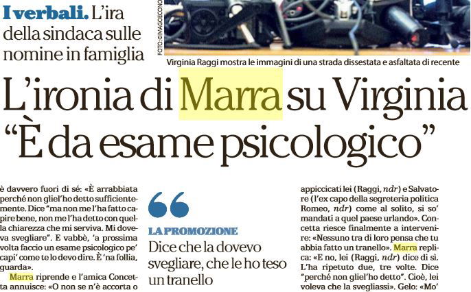 virginia raggi raffaele marra