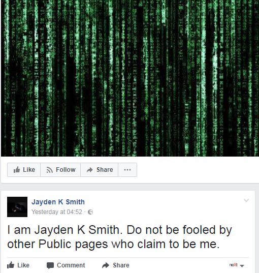Jayden K. Smith hacker profili fb - 2