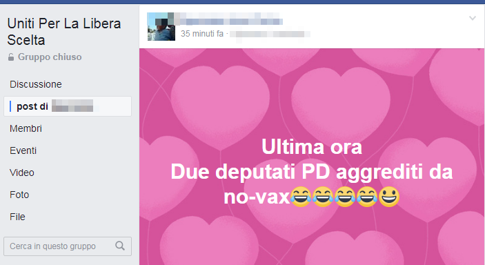 Ecco a voi i no-vax che festeggiano l'aggressione ai deputati article-post