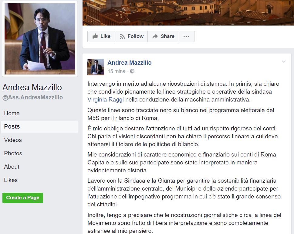 andrea mazzillo smentisce tutto