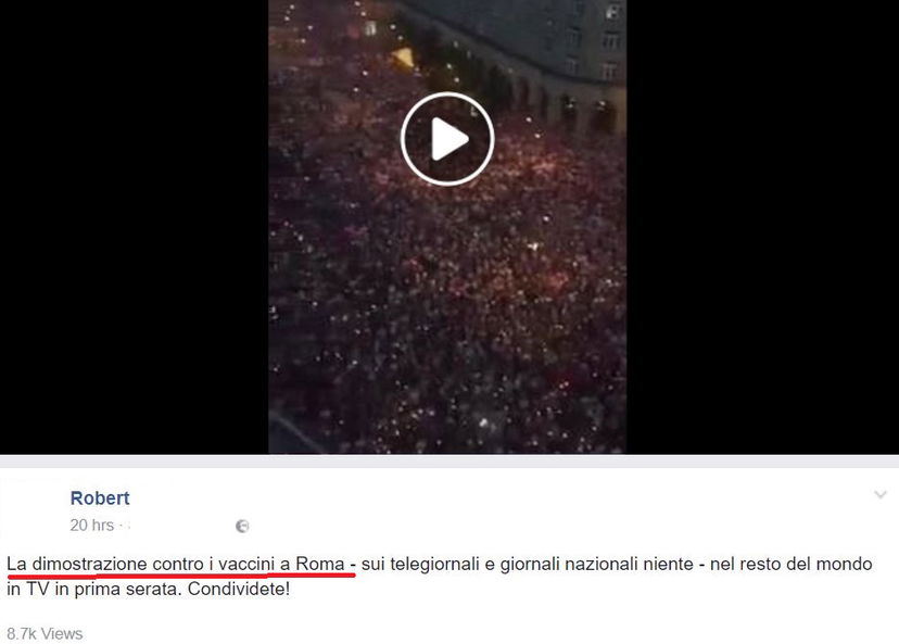 Gli antivax che scambiano una manifestazione a Varsavia con quella contro i vaccini a Roma article-post