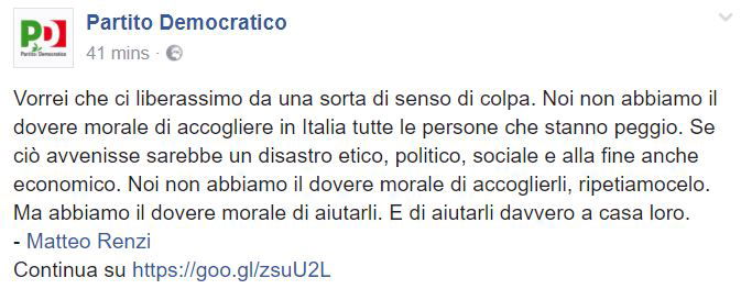 matteo renzi aiutiamoli a casa loro 1