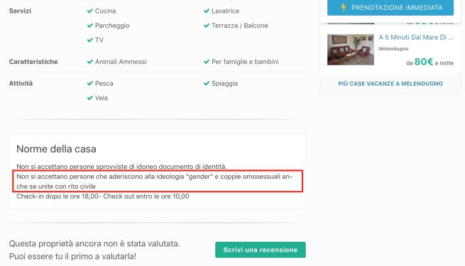 «Qui non si accettano omosessuali» article-post
