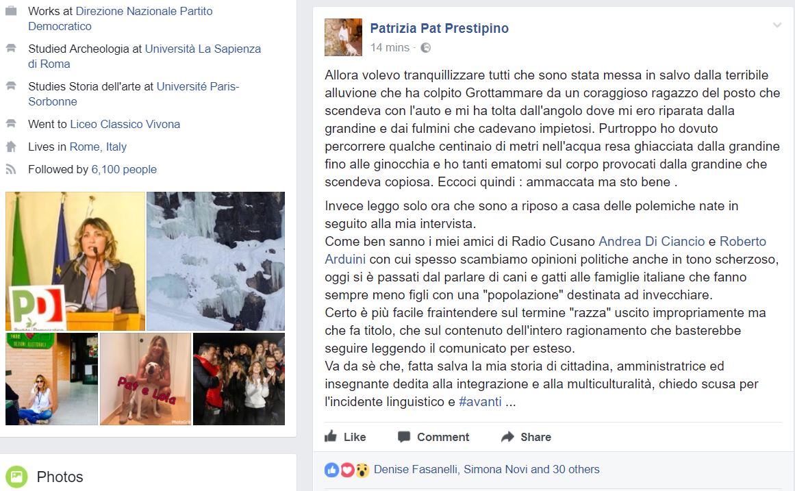 patrizia prestipino facebook