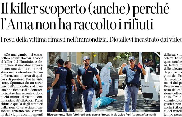 Il killer del cassonetto scoperto perché AMA non li svuota article-post