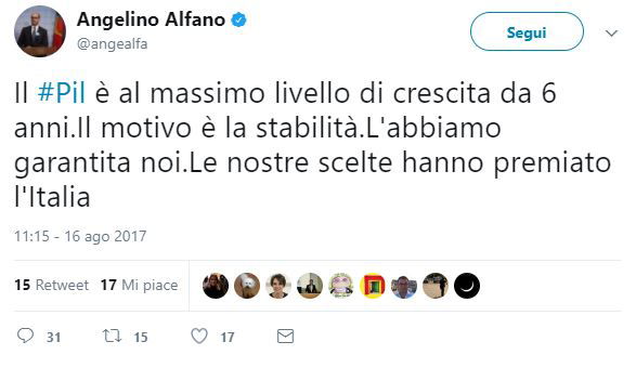 «La crescita italiana è merito di Alternativa Popolare» article-post