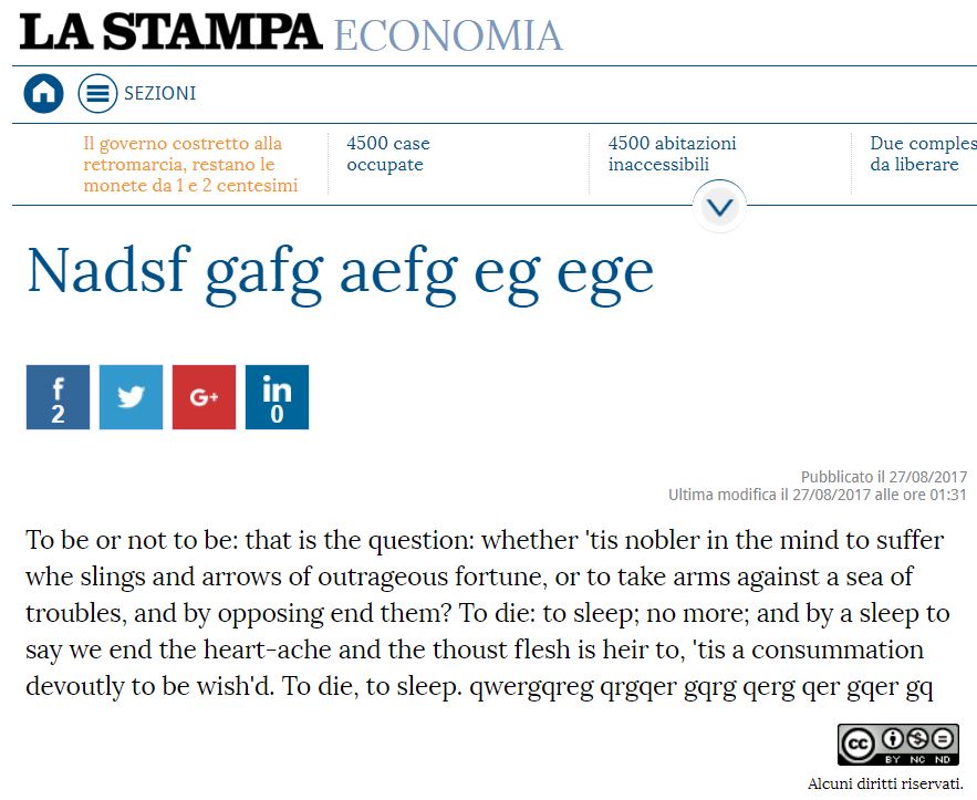 la stampa nadsfg