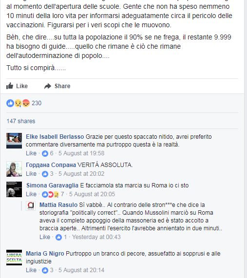 scuola settembre vaccini obbligatori popolo unico - 2