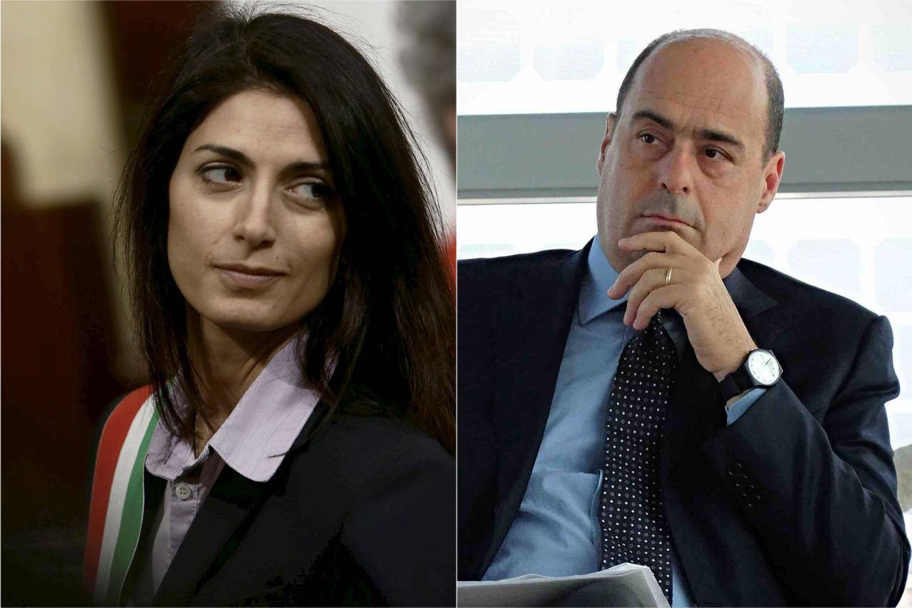 virginia raggi nicola zingaretti