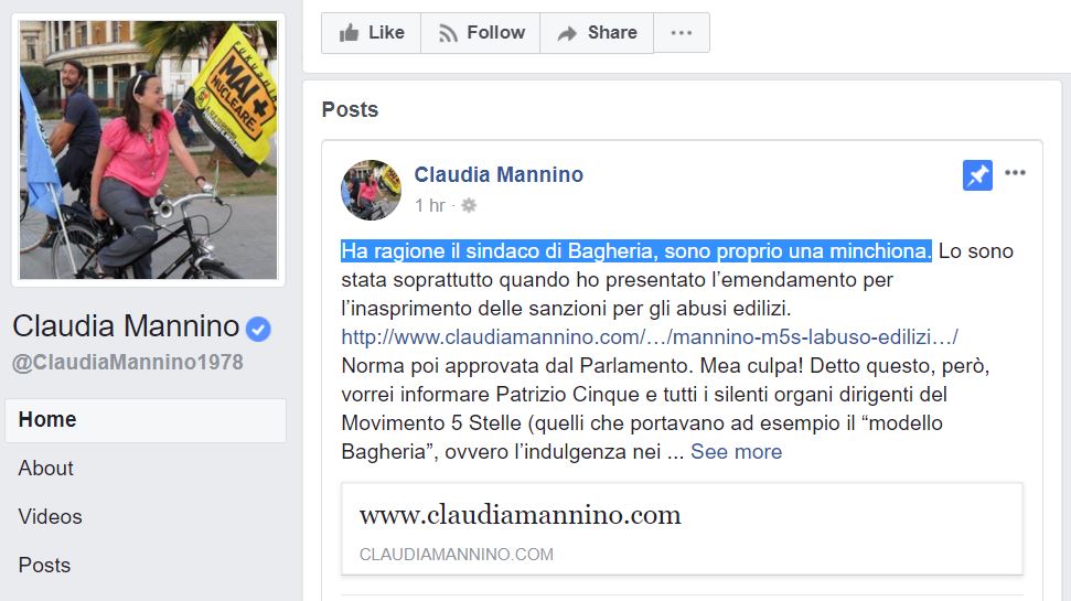 claudia mannino minchiona