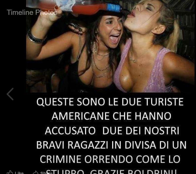 La bufala della foto delle due "turiste" americane che accusano i carabinieri di stupro article-post