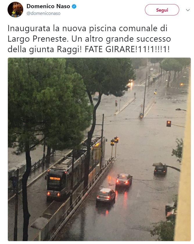 pioggia roma