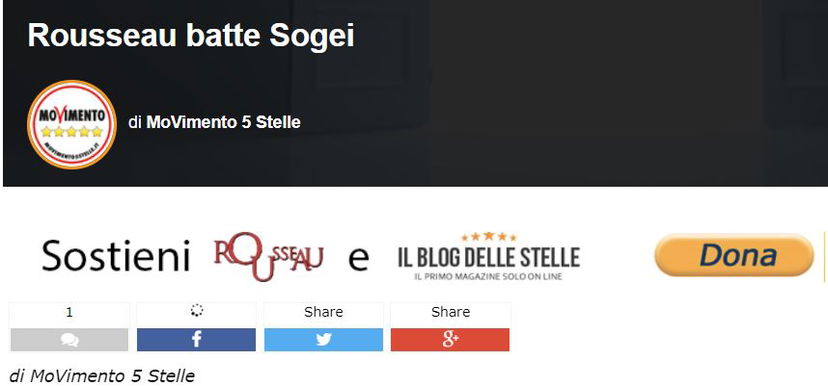 La lucida reazione del M5S alle falle di Rousseau: «E allora Sogei?» article-post