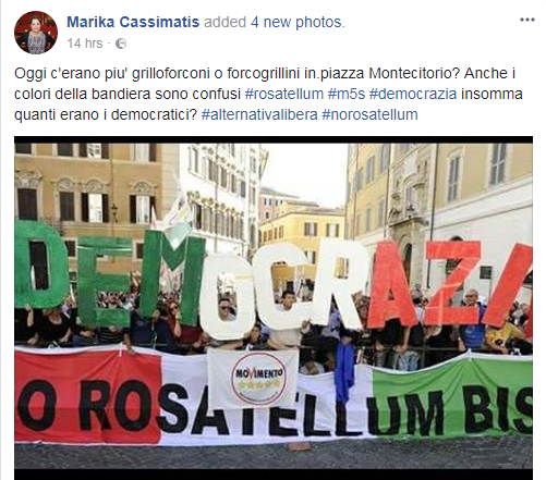 5 stelle bandiera italiana rosatellum montecitorio - 6