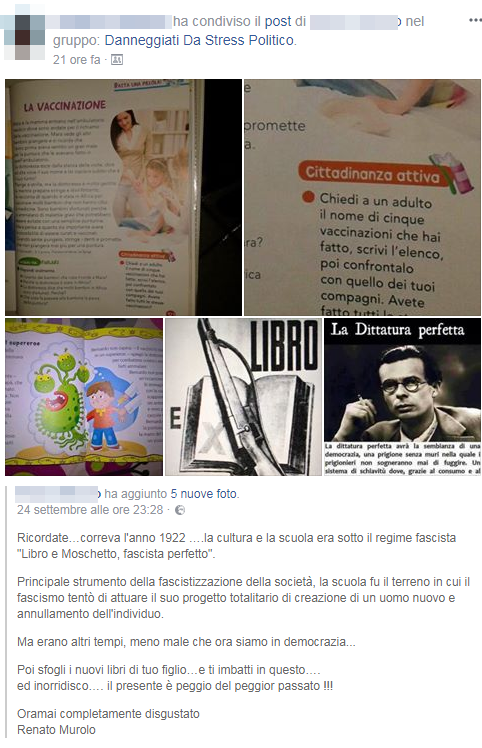 genitori no vax libri scuola vaccini - 4