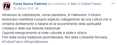 halloween forza nuova proteste - 3