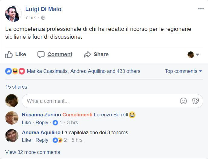 Quegli strani status di Alessandro Di Battista e Luigi Di Maio article-post