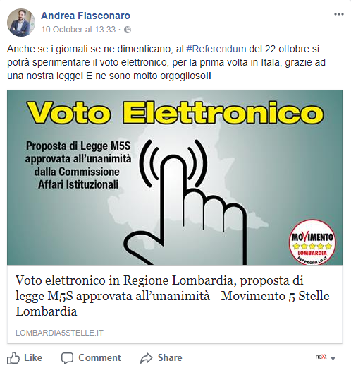 m5s referendum 22 ottobre autonomia lombardia veneto - 1