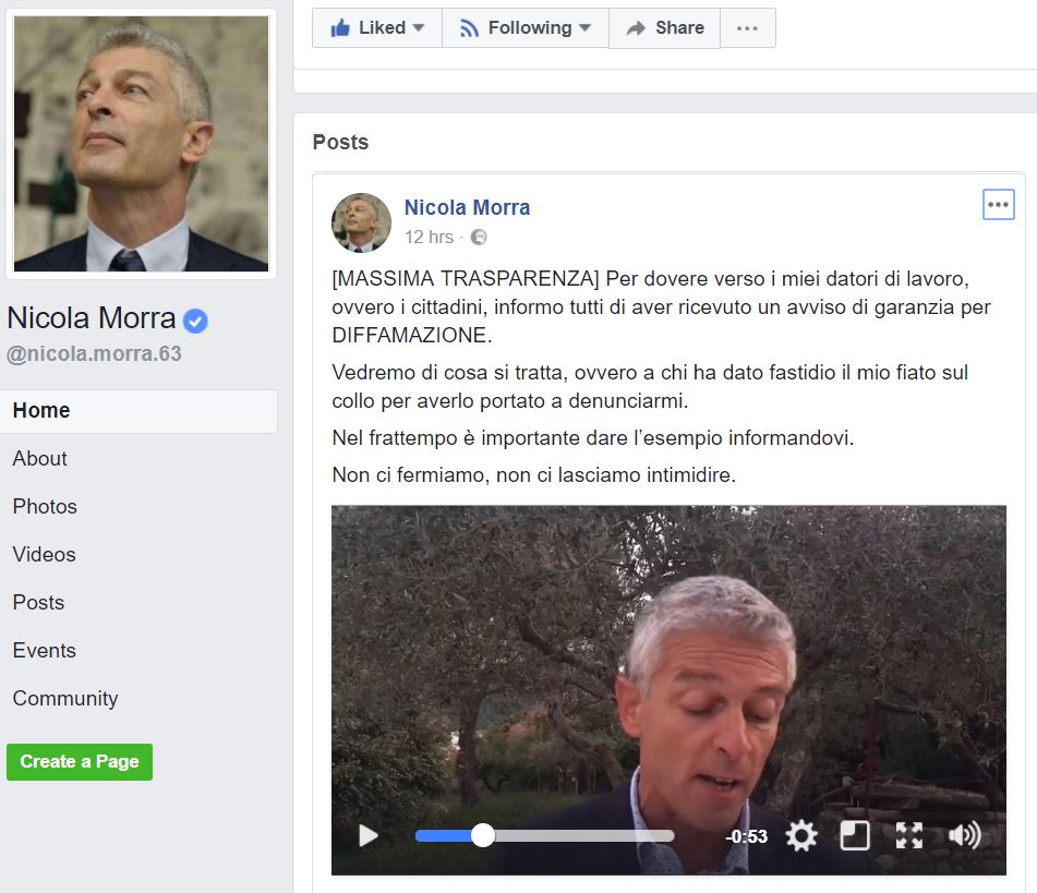 nicola morra indagato per diffamazione