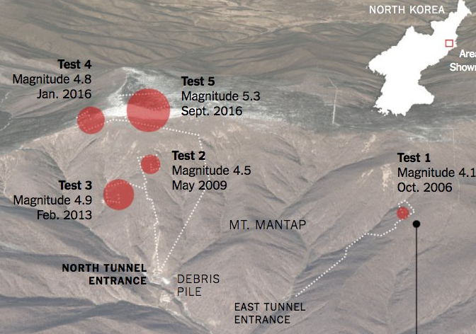 punggye-ri test nucleare tunnel incidente corea del nord - 1