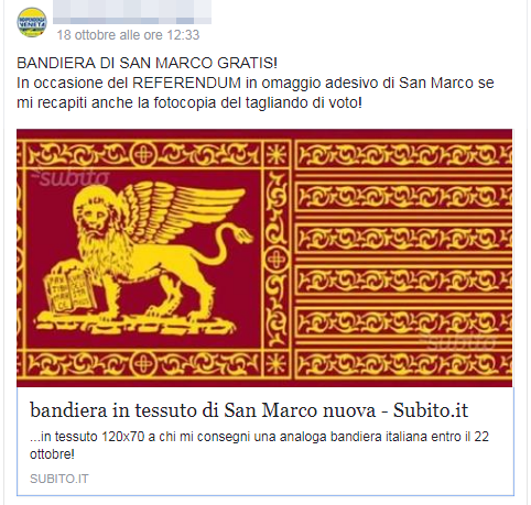 Sticker adesivi adesivo bandiera italia regione veneto
