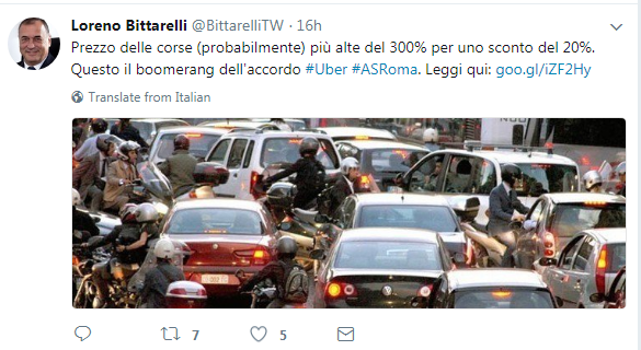 as roma uber partnership accordo tassisti proteste - 8