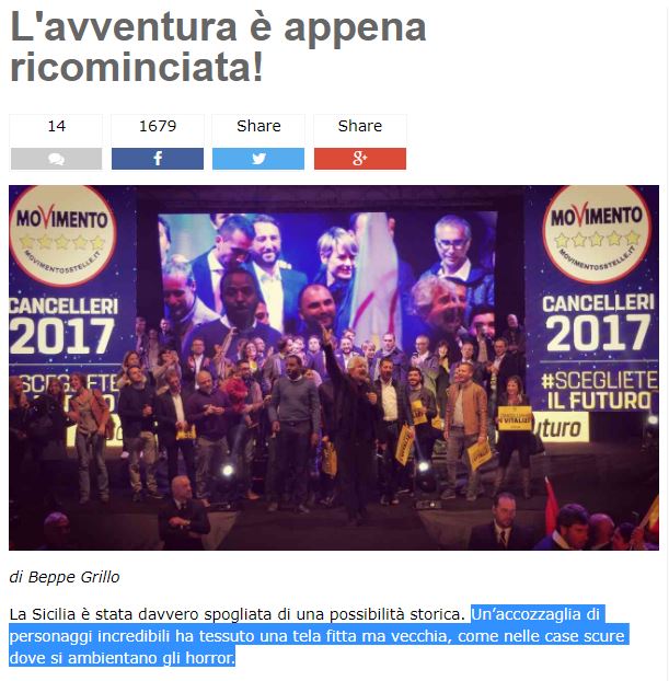 La serena analisi di Beppe Grillo sul voto in Sicilia article-post