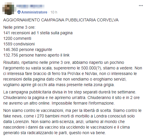 corvelva rapposelli propaganda antivaccini - 4