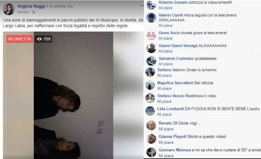 La diretta storta di Virginia Raggi article-post