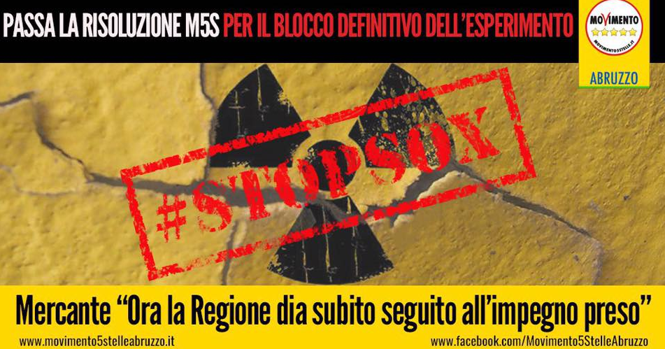La risoluzione M5S che chiede di bloccare l'esperimento SOX sul Gran Sasso article-post