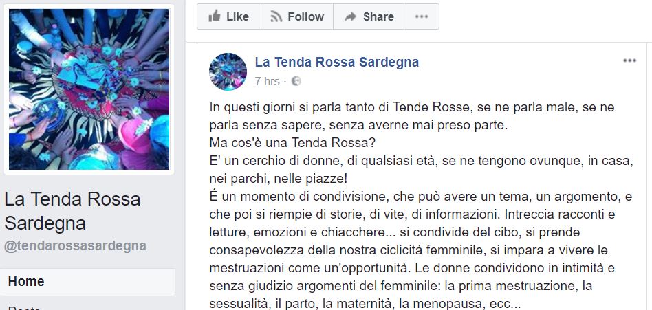 erica collu tenda rossa sardegna 1