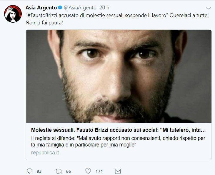 Per il Giornale e Libero il problema di Fausto Brizzi è che è renziano